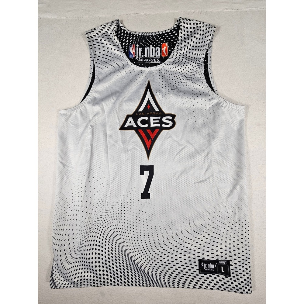Las Vegas Aces Jr NBA‎ Leagues Reversible Basketball Jersey Number 7 Adult Large